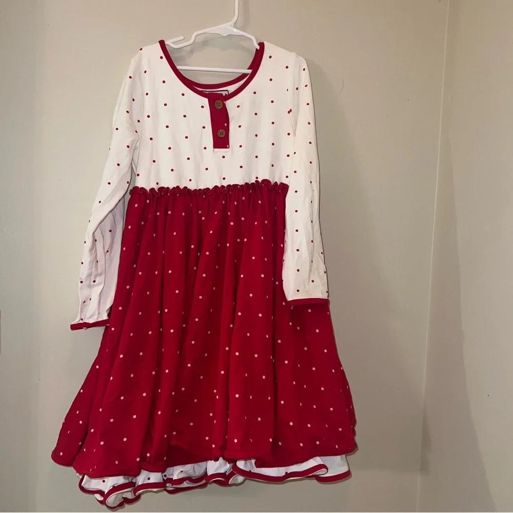 Sweethoney Polka Dot Red and White Kids Dress